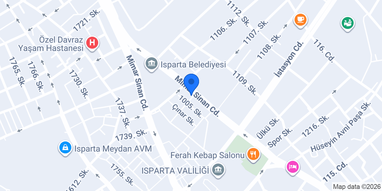 Av. Muhammed Bayram Ergin | Avukat Isparta konumu
