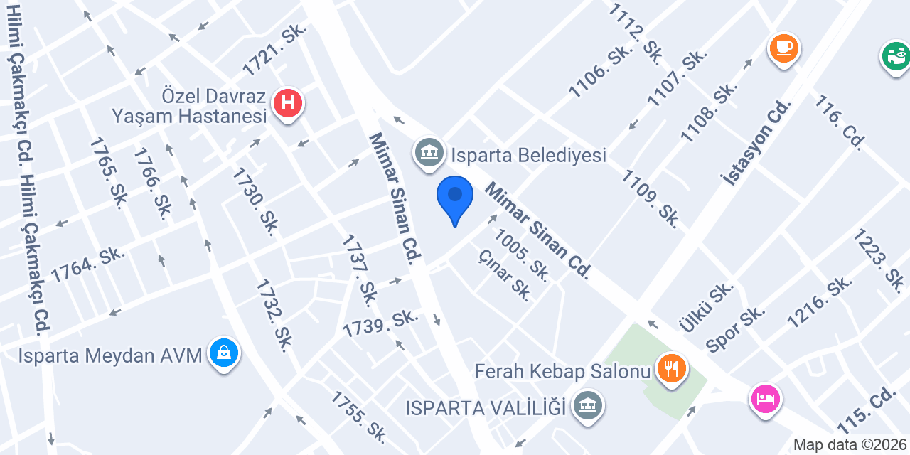 ISPARTA LİMİT EĞİTİM KURUMLARI ORTAOKUL ŞUBESİ konumu