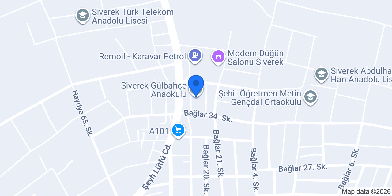 Siverek Gülbahçe Anaokulu konumu