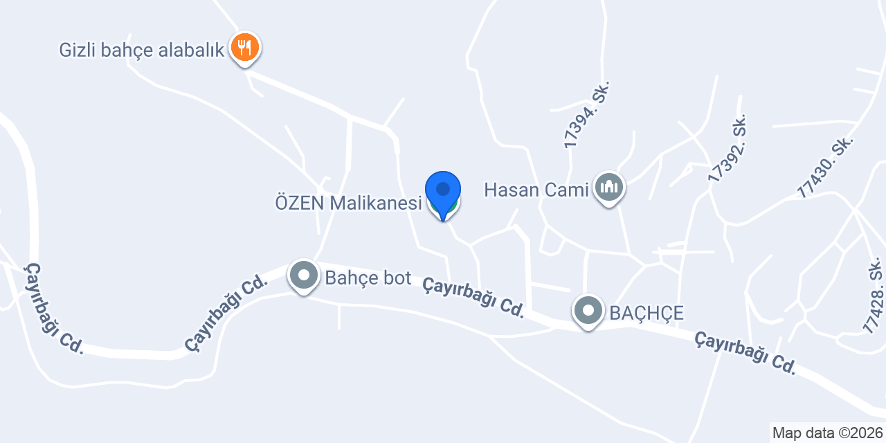 ÖZEN Malikanesi konumu