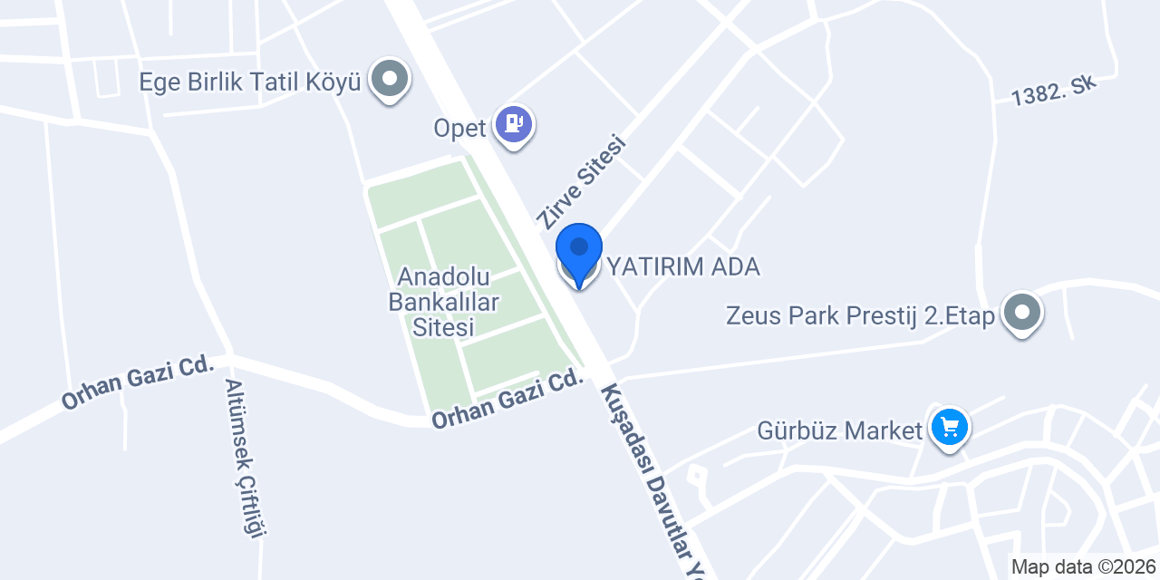 YATIRIM ADA konumu