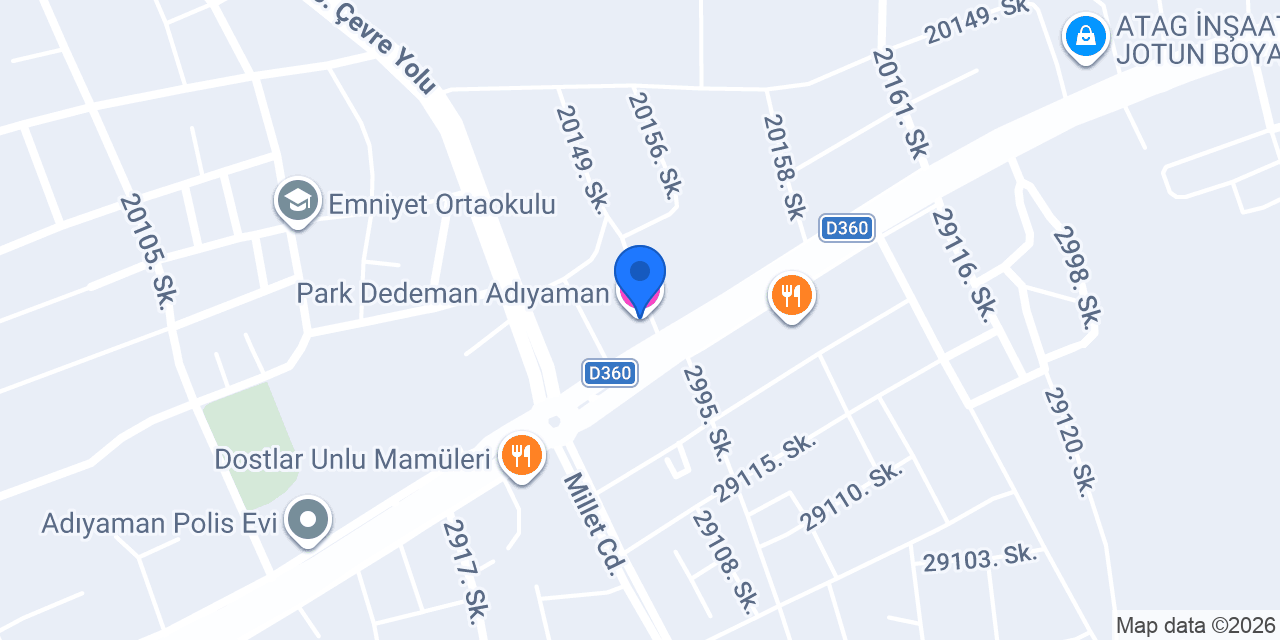 Park Dedeman Adıyaman konumu