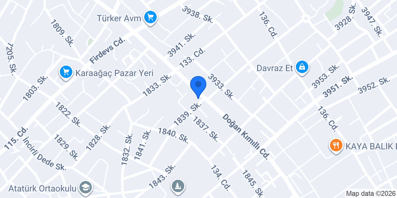 Davraz Eczanesi konumu