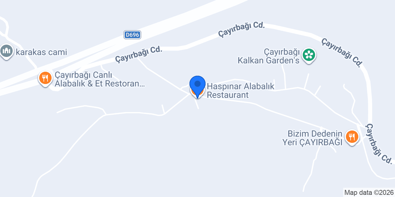 Haspınar Alabalık Restaurant konumu