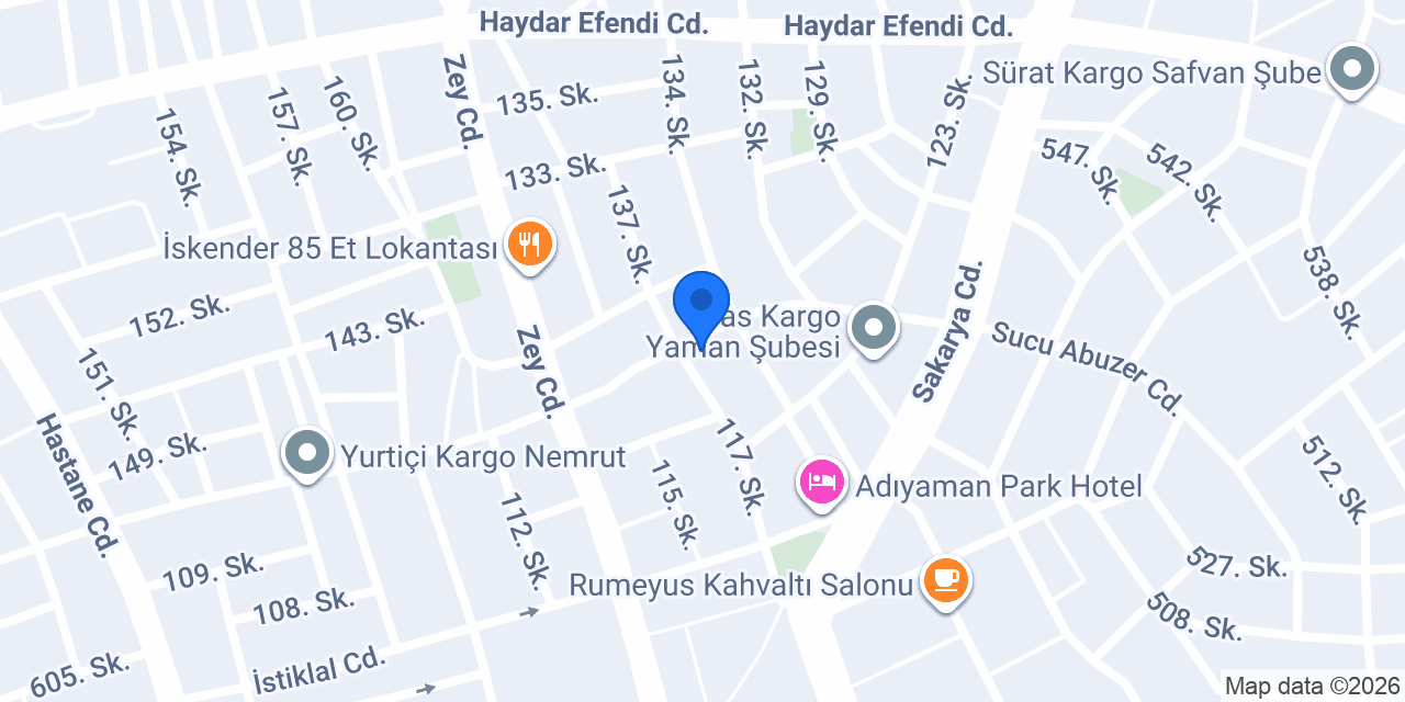 Adıyaman Express Tütün konumu