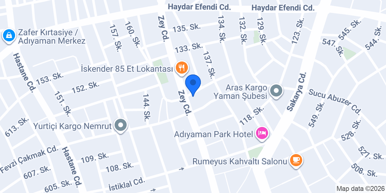 ERKAM KIRTASİYE konumu