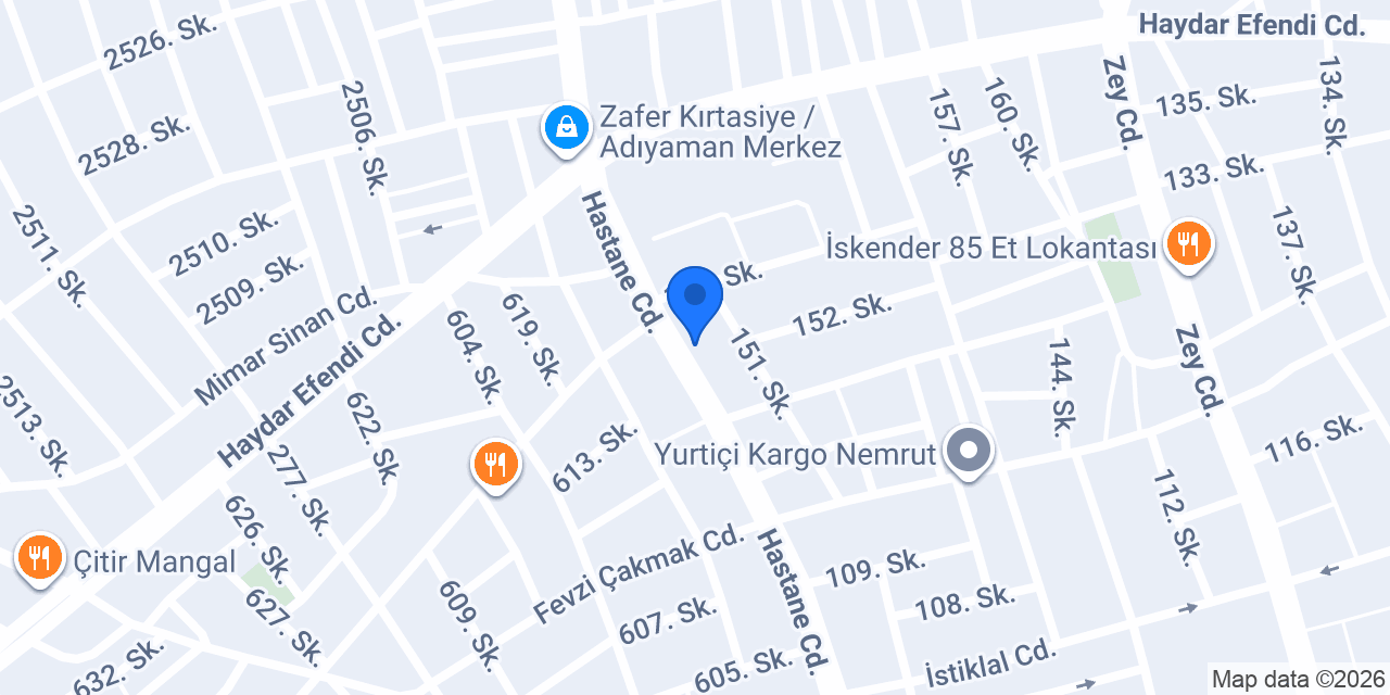 Özer Çiçekçilik konumu