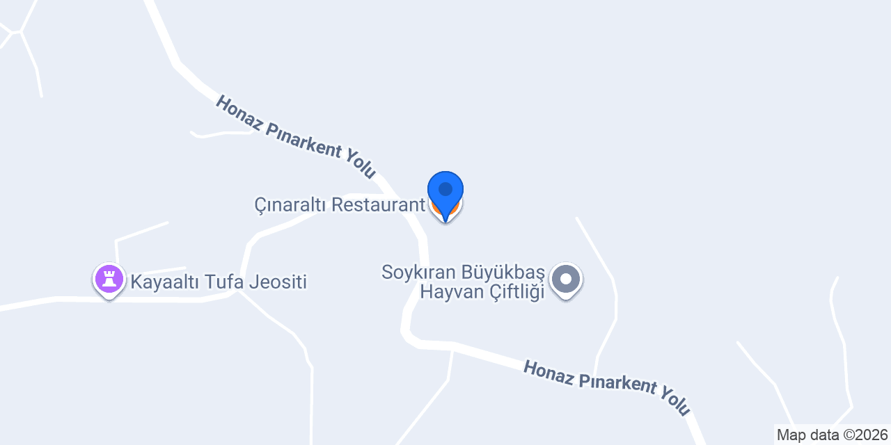 Çınaraltı Restaurant konumu