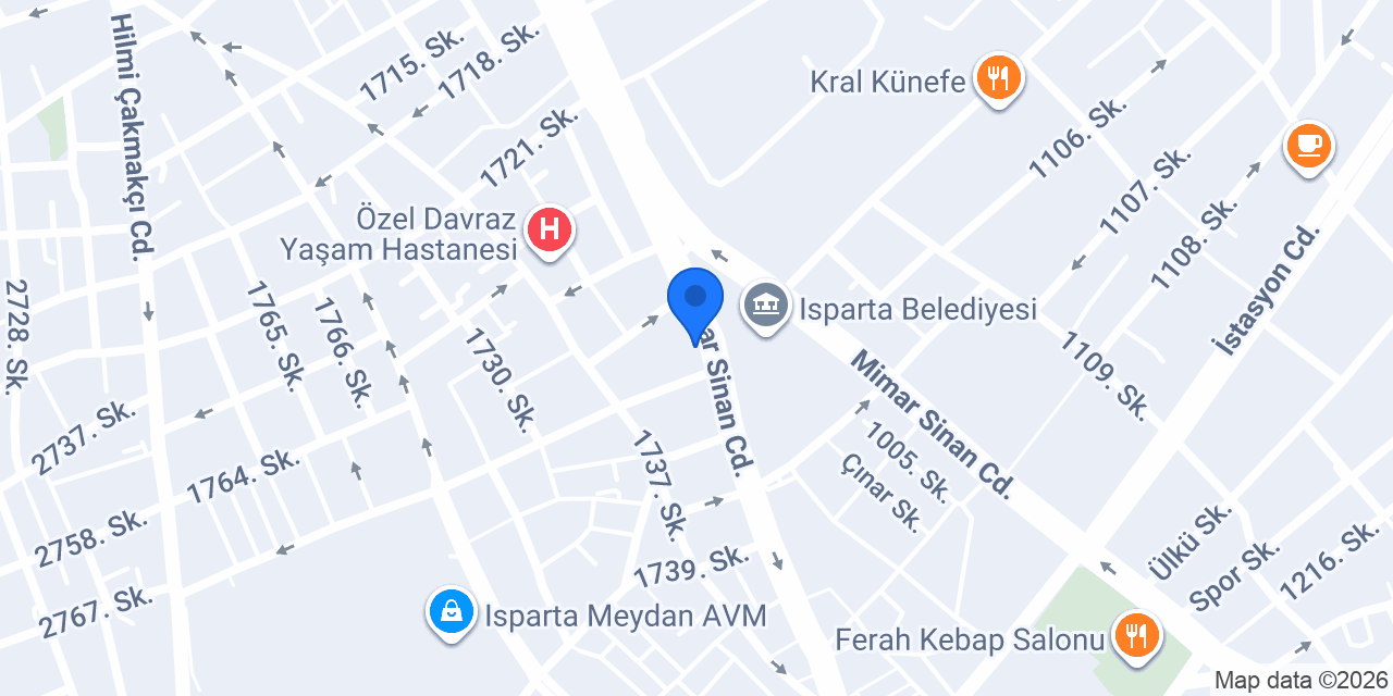 Gülistan Sürücü Kursu konumu