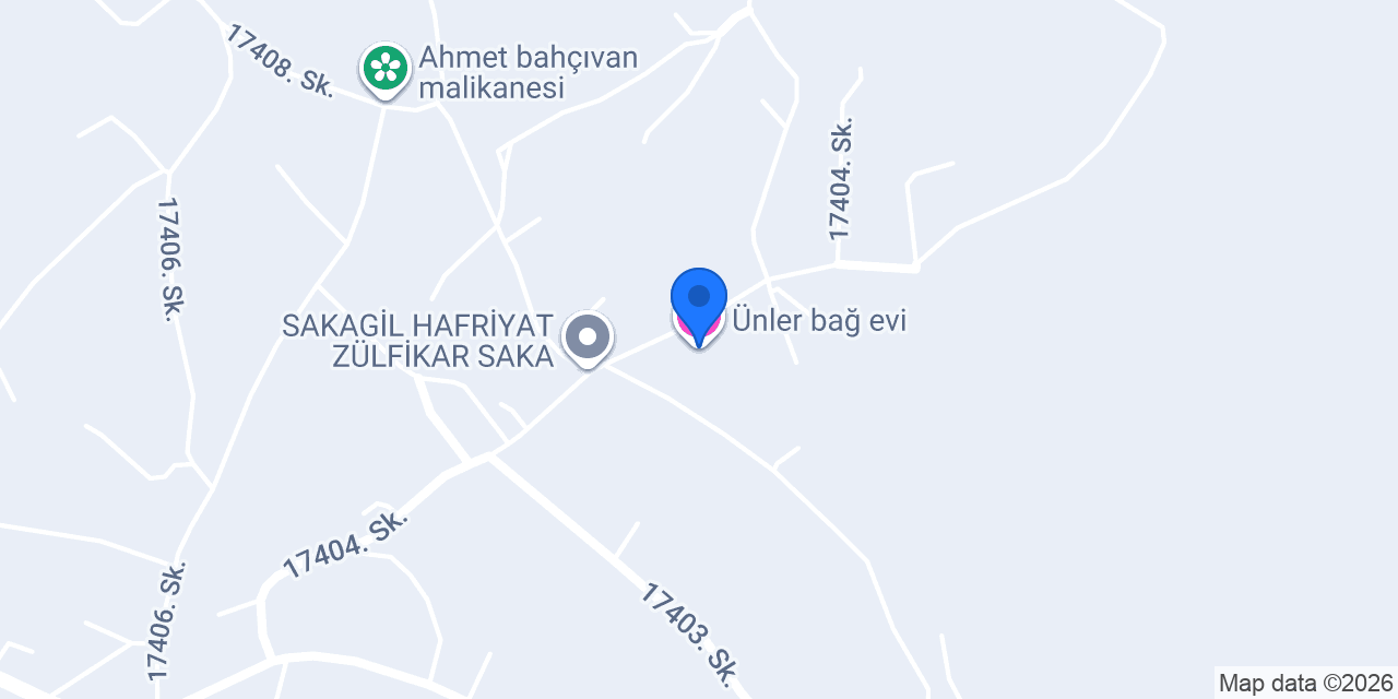 Ünler bağ evi konumu