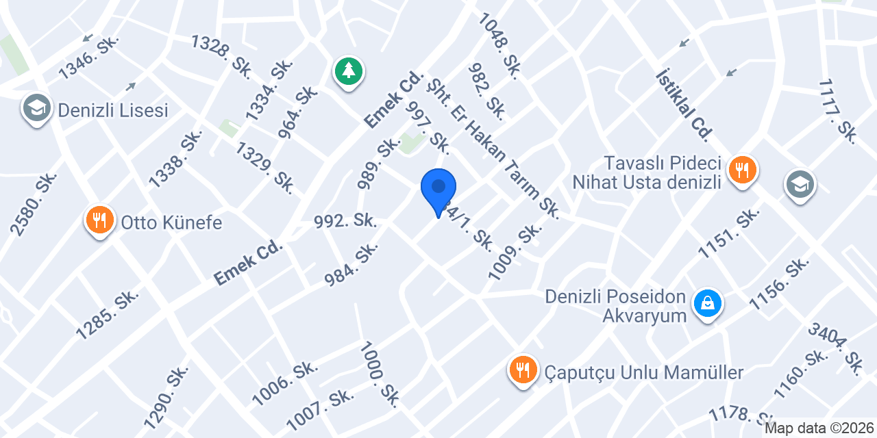 Denizli Taksi konumu