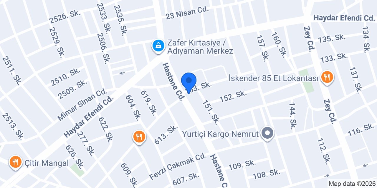 Diş Hekimi Sultan Aslan konumu
