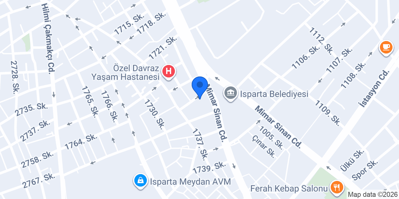 TİMURLAR SİGORTA ISPARTA konumu