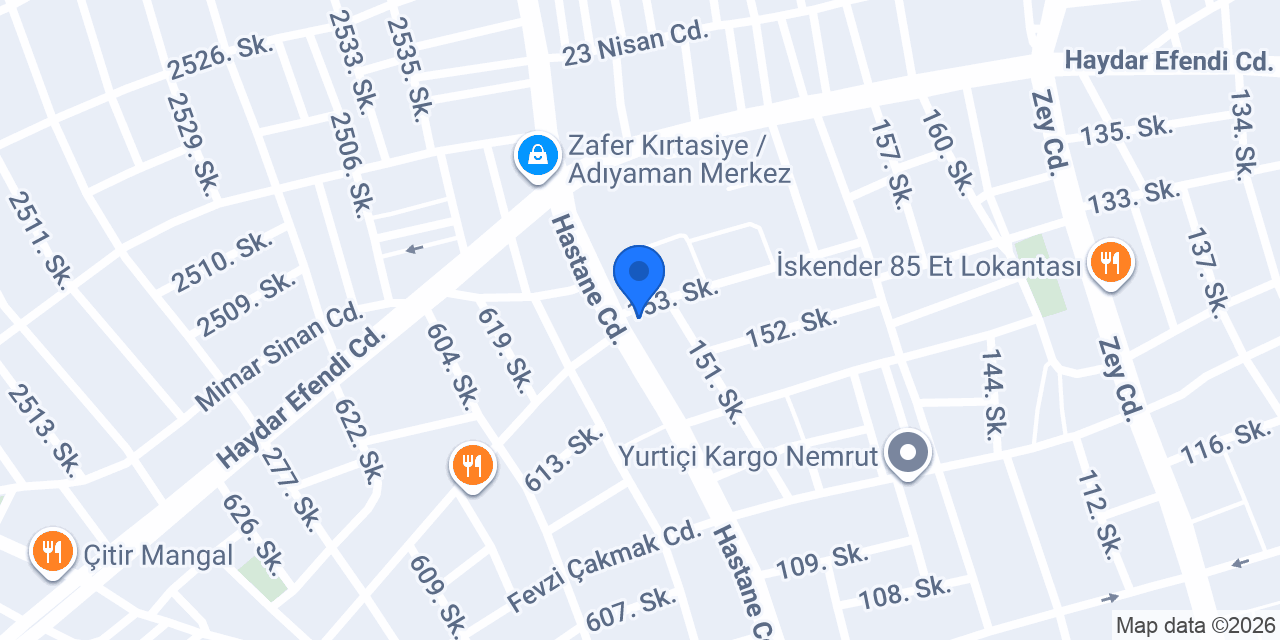Adıyaman Gala Çiçekçilik konumu