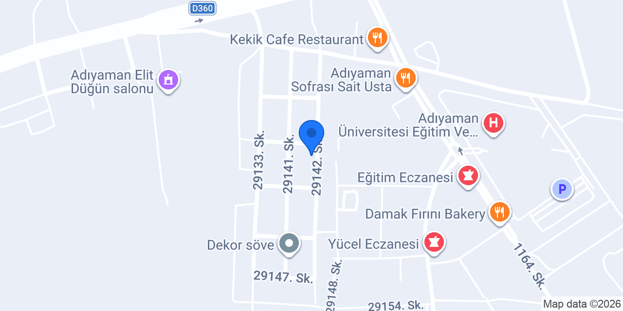 Adıyaman Taç Mobilya konumu