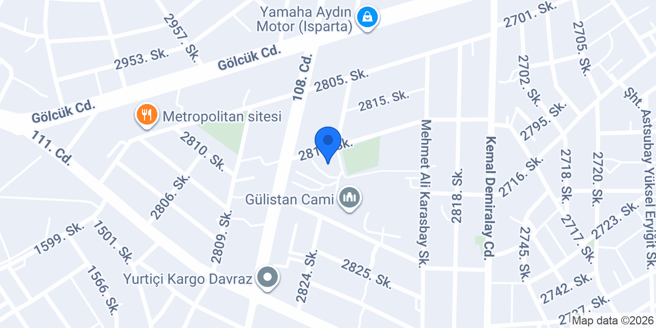Ptt Gülistan Şubesi konumu