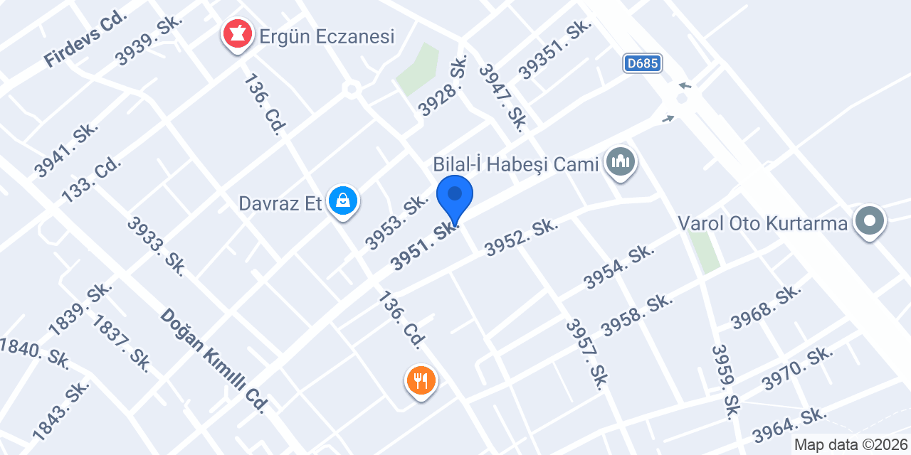 Ptt-davras Şubesi konumu