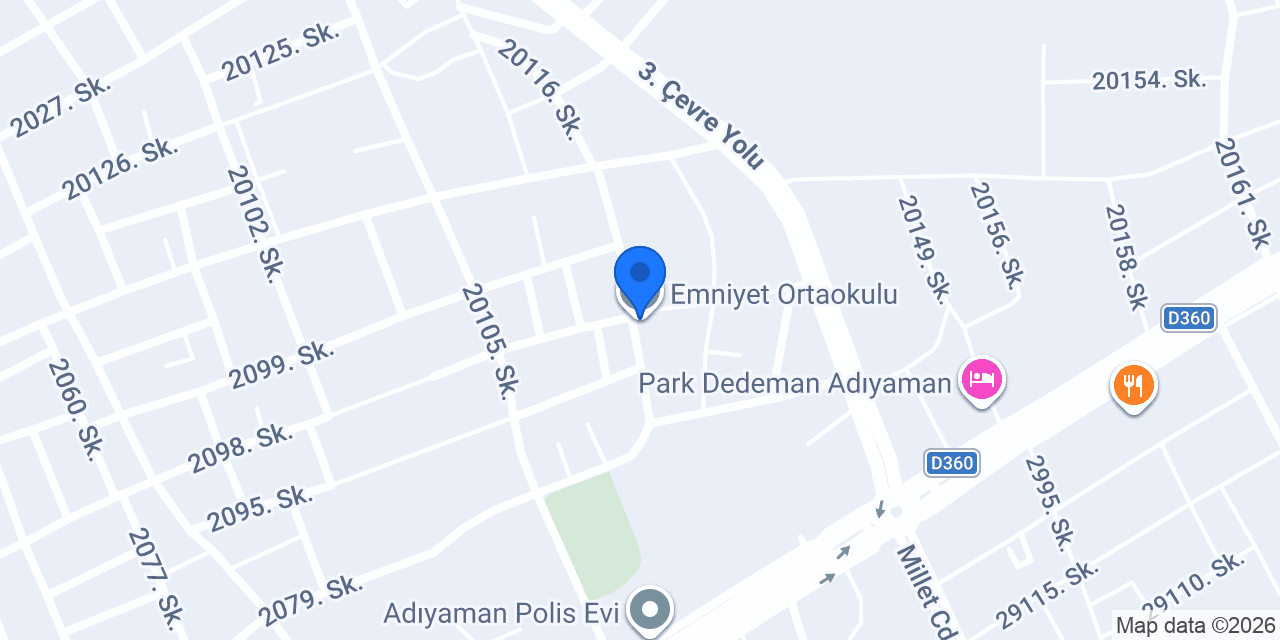 Emniyet Ortaokulu konumu