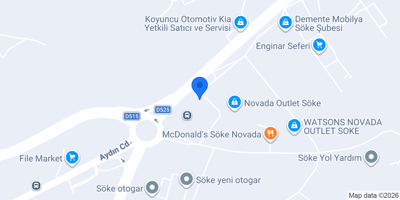 ebebek Aydın Söke Novada AVM konumu