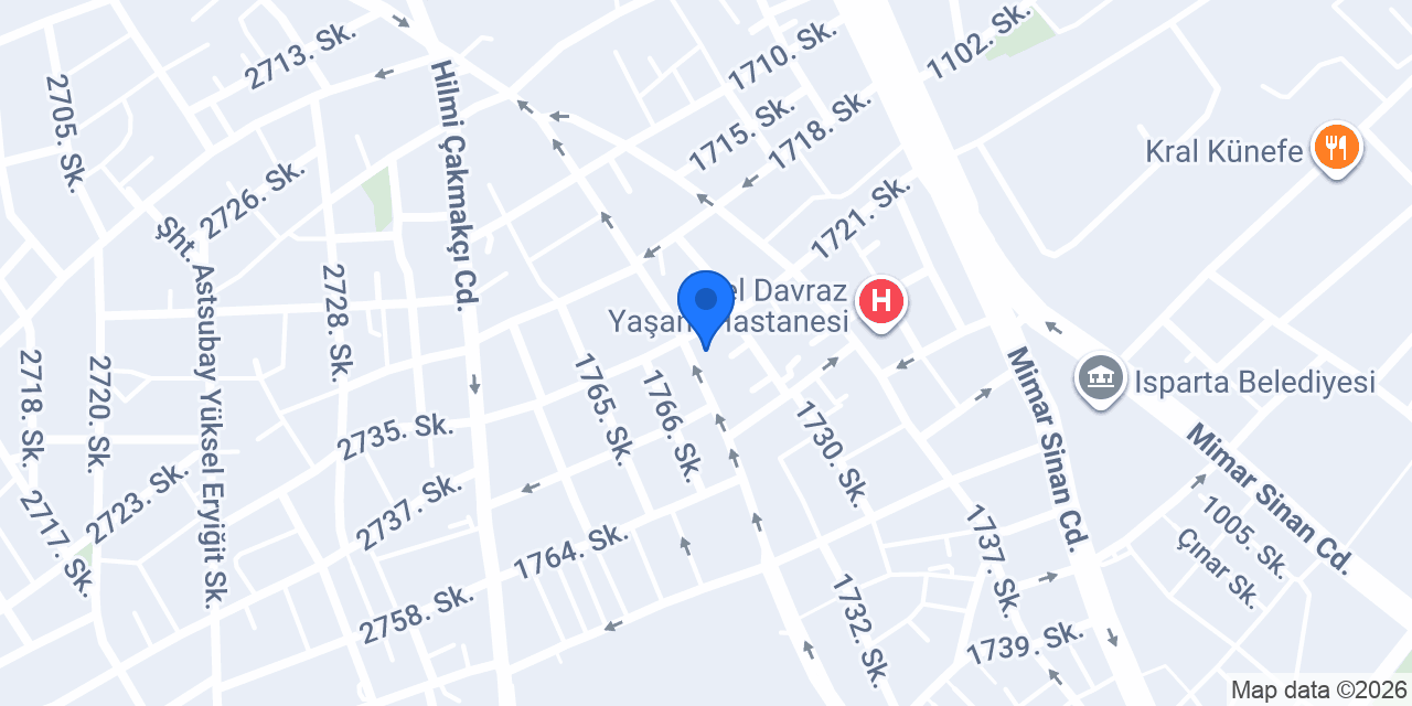 Davraz Cam Balkon & Duşakabin konumu