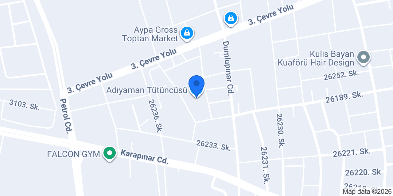 Adıyaman Tütüncüsü konumu