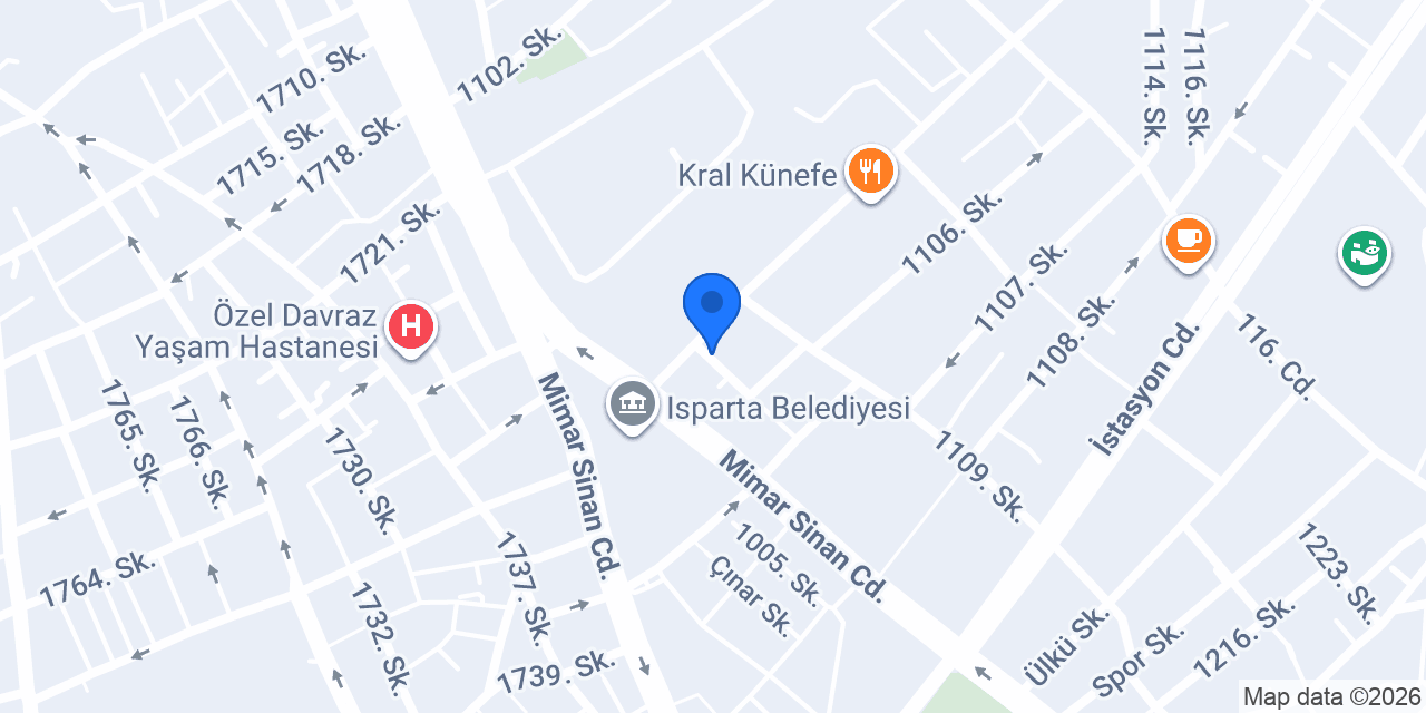 ISPARTA GÜVEN SİGORTA konumu