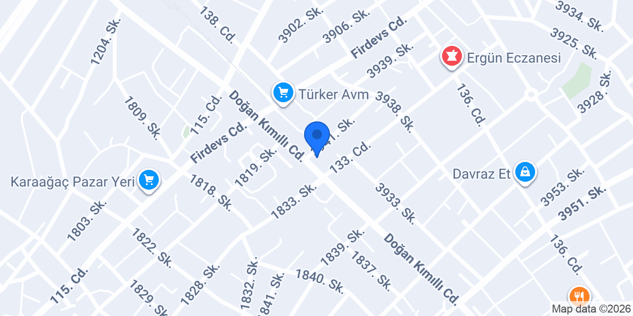 MCM Yüceer Tarım konumu