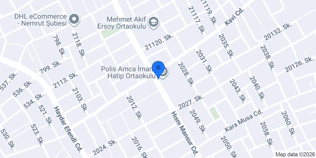 Polis Amca İlkokulu konumu
