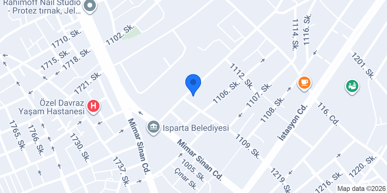 VakıfBank Isparta Şubesi konumu