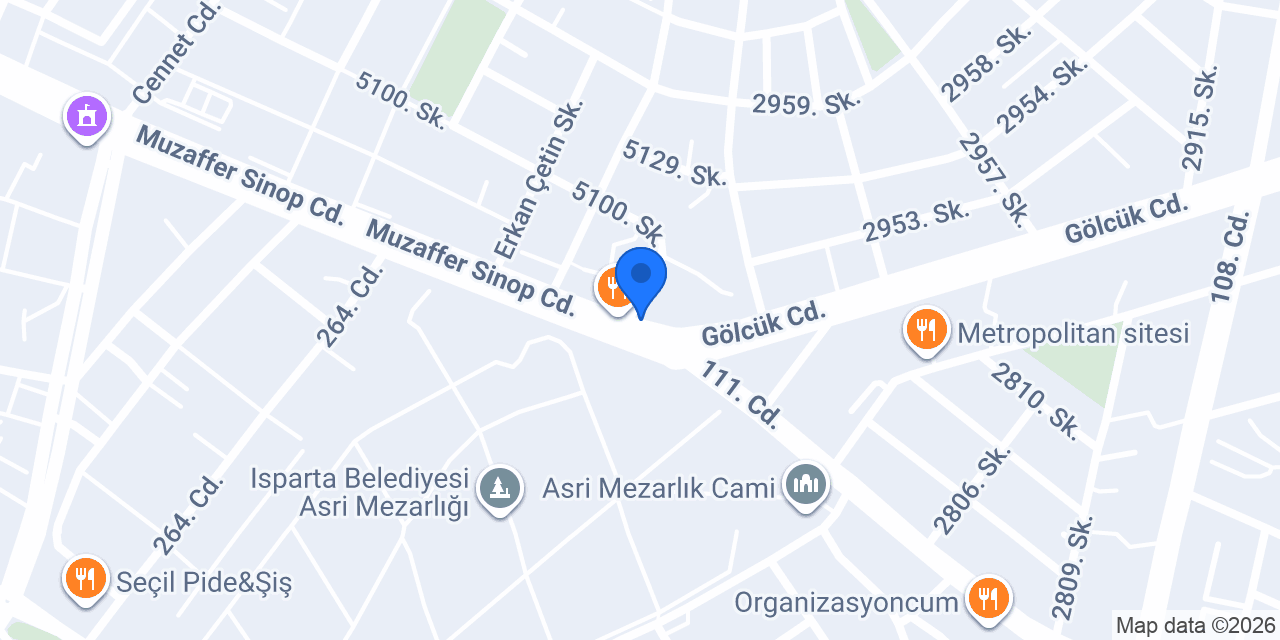 Antepzade Baklavaları konumu