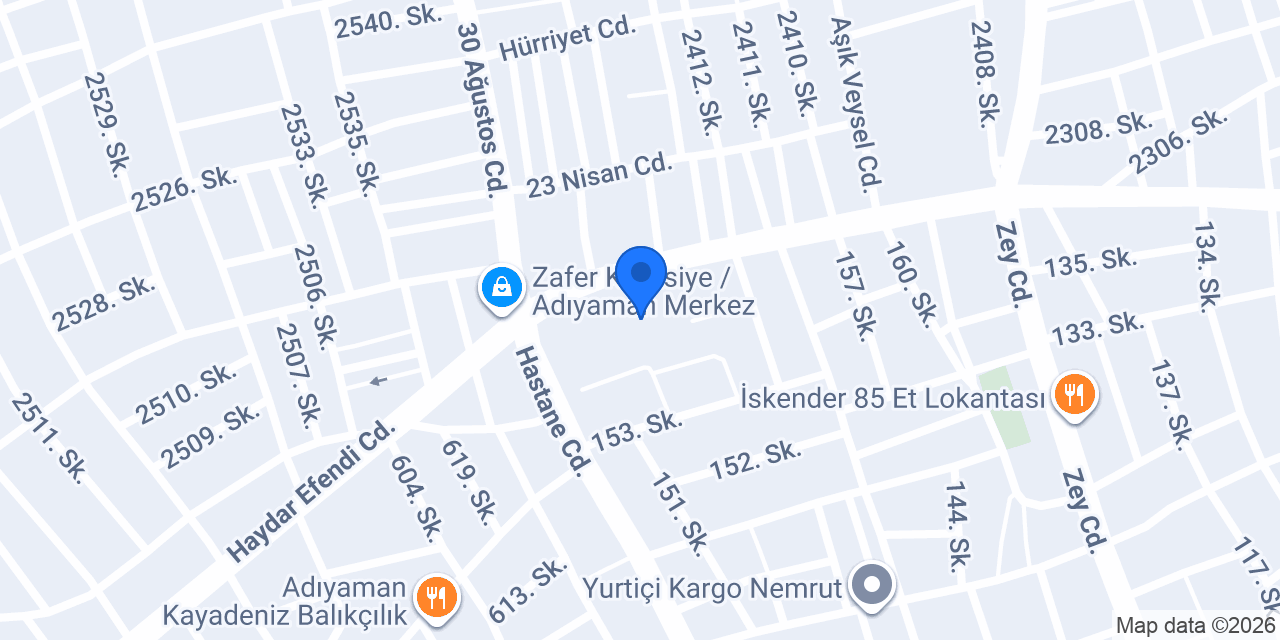 Adıyaman Verem Savaş Dispanseri konumu