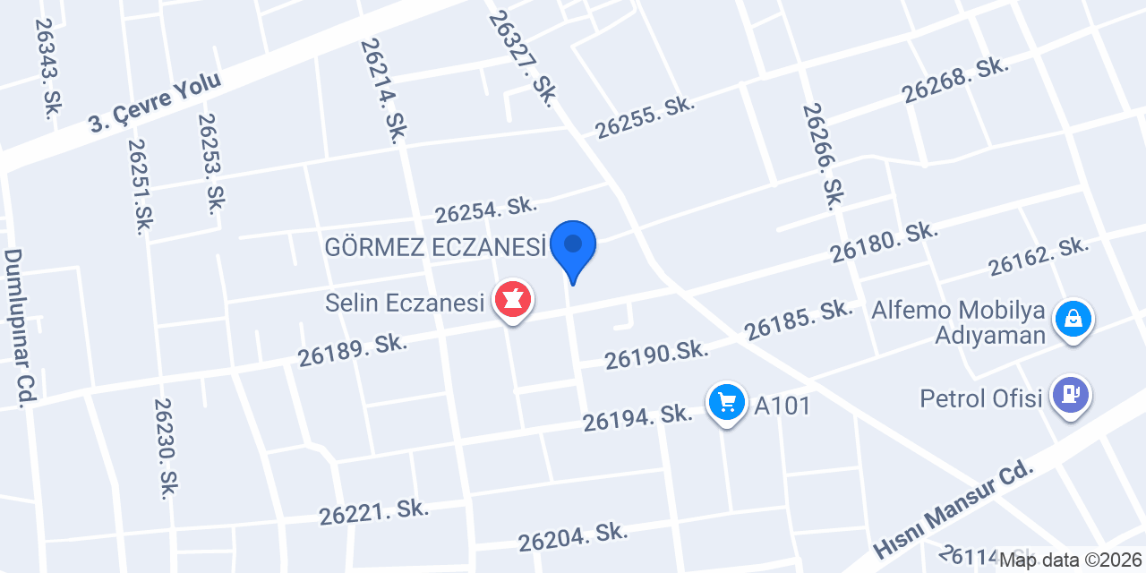 ADIYAMAN İZCİ ECZANESİ konumu