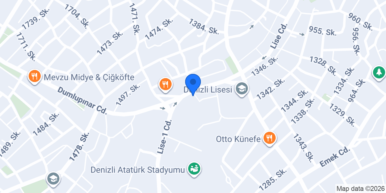 Denizli acil çiçekçi konumu