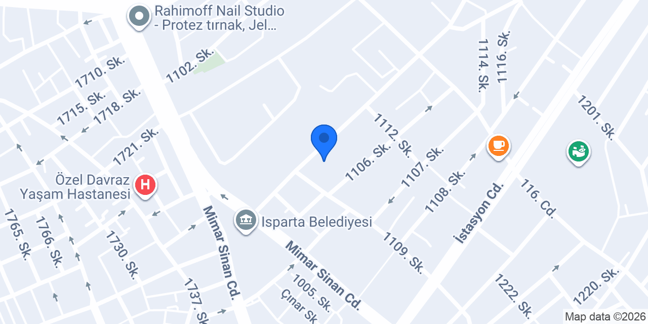 Isparta İcra Müdürlüğü konumu