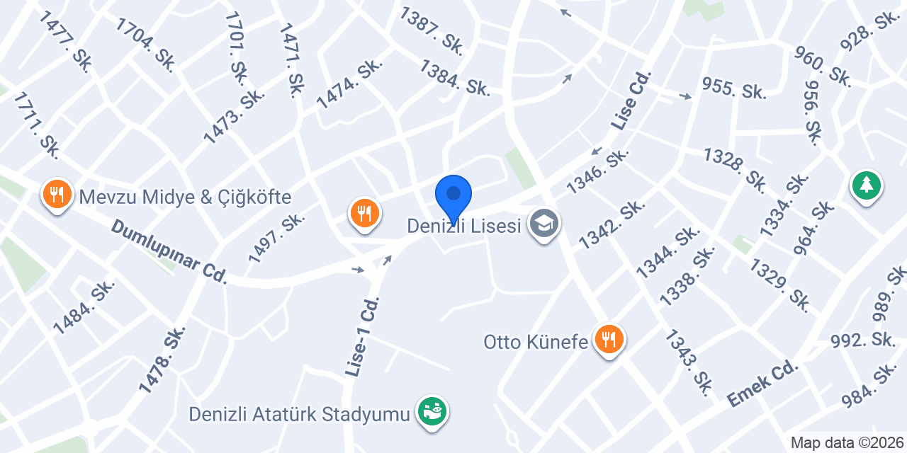 Denizli Çiçekçisi konumu