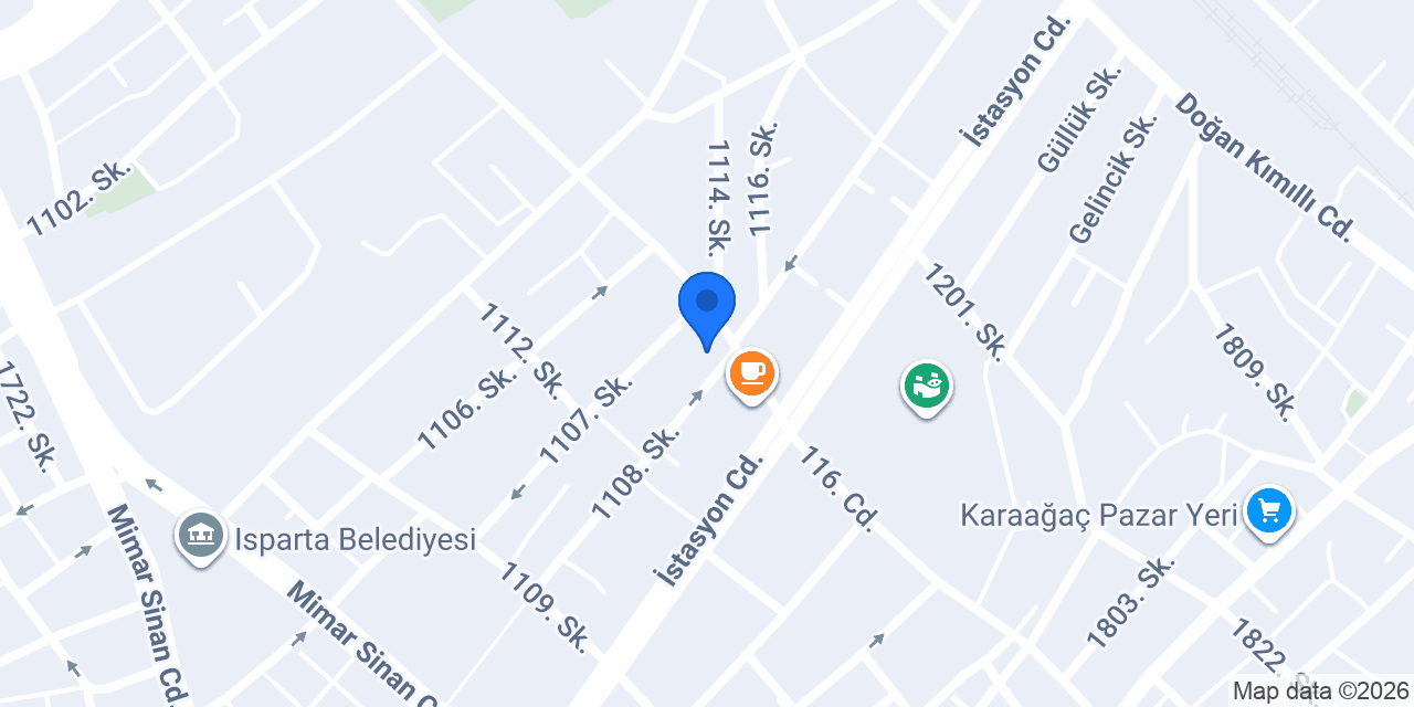 Isparta Yalıbor Yalıtım konumu