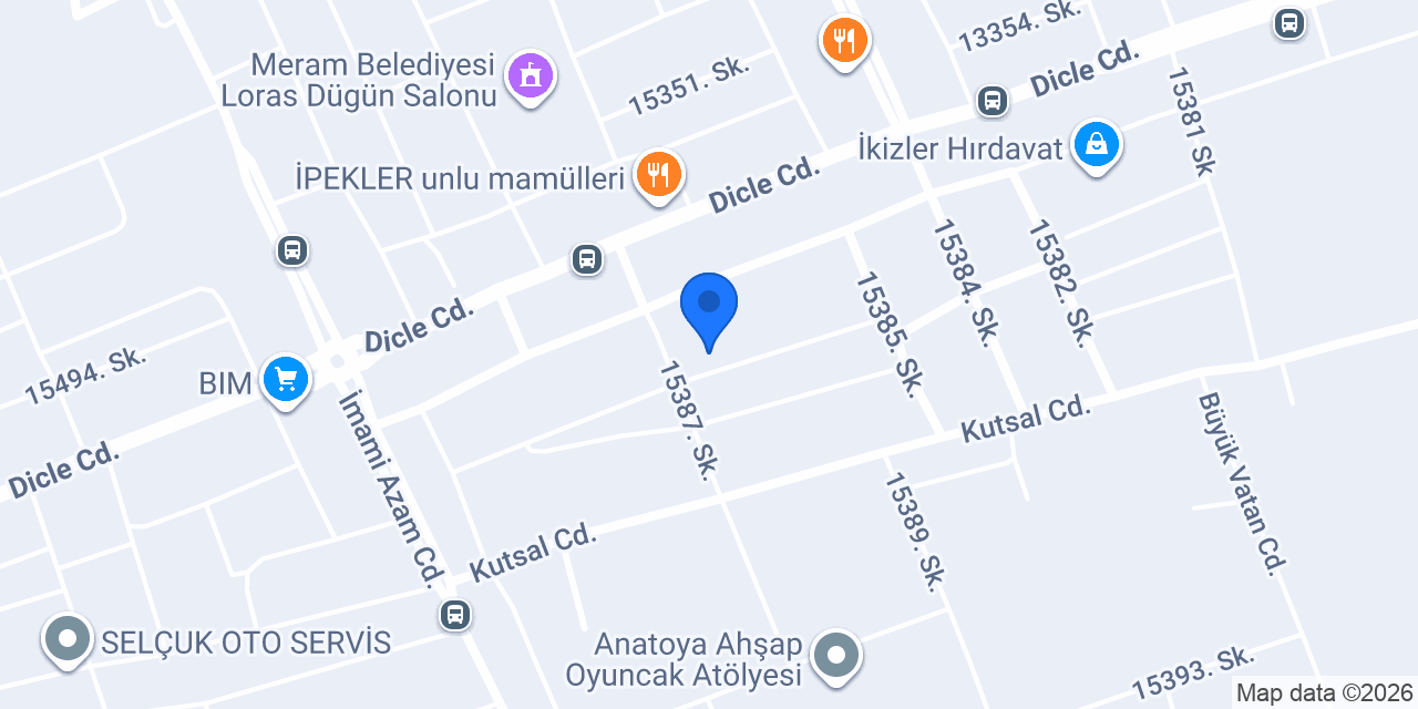 KONYA ŞEHİR HALİ konumu