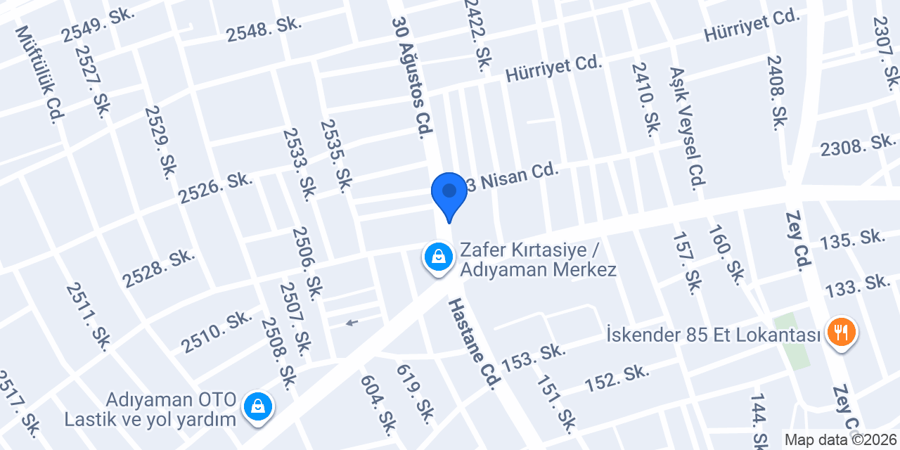 Yetiş Elektrik konumu