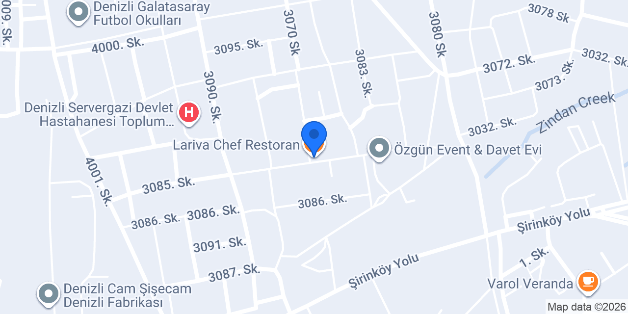 Lariva Chef Restoran konumu