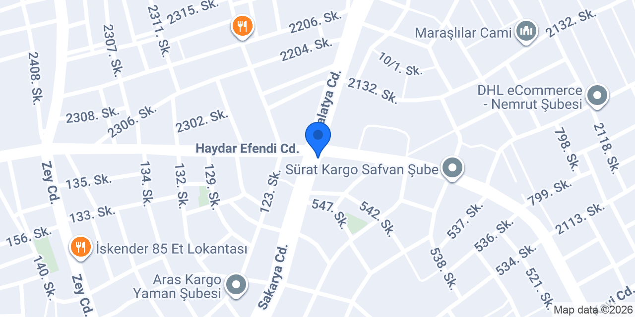 Mobilya Duraği konumu