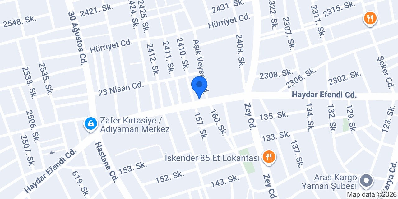 HAS DÖNER konumu
