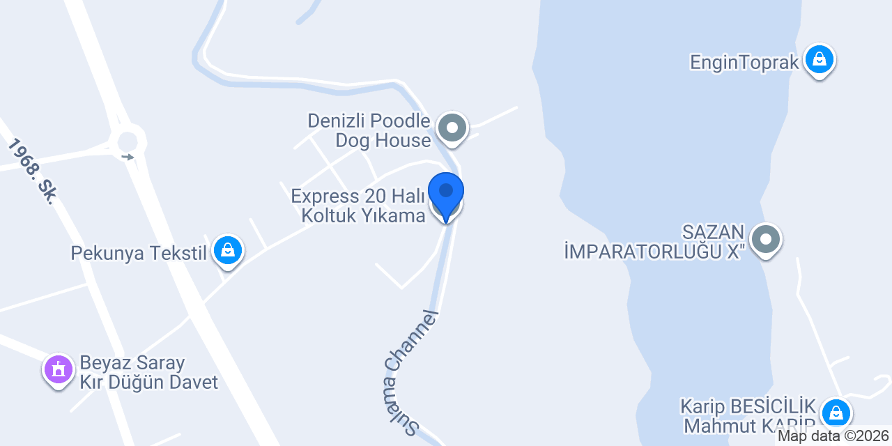 Express 20 Halı Koltuk Yıkama konumu