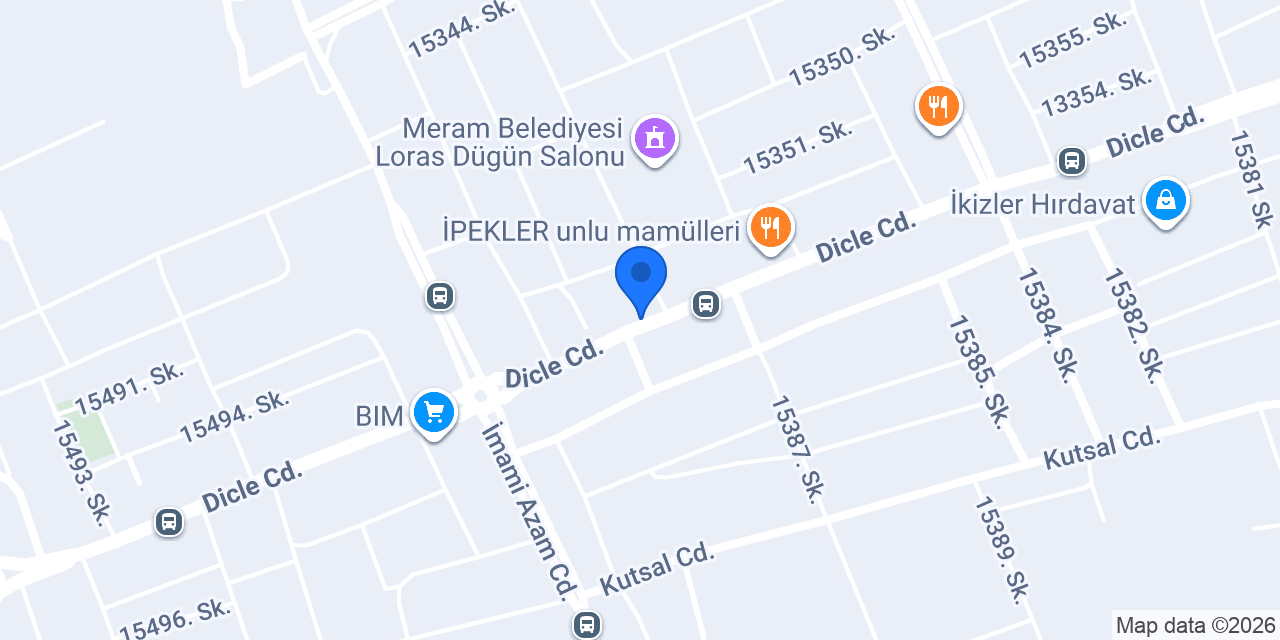 Candan Elektrik Meram konumu