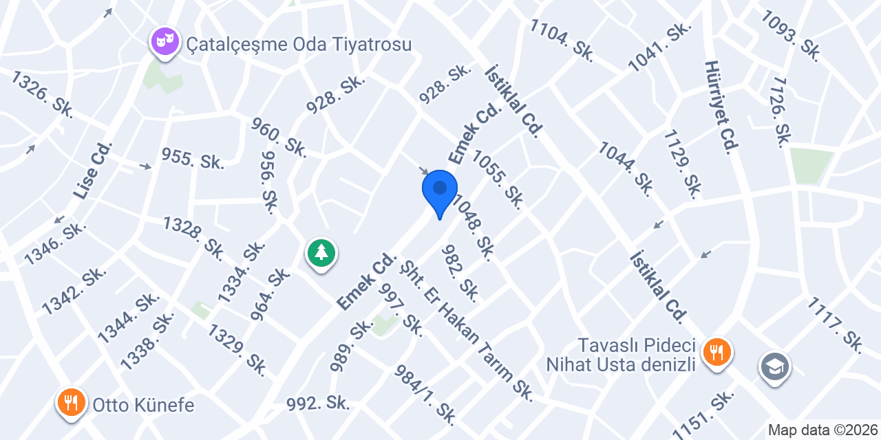 Denteks emlak ofisi konumu