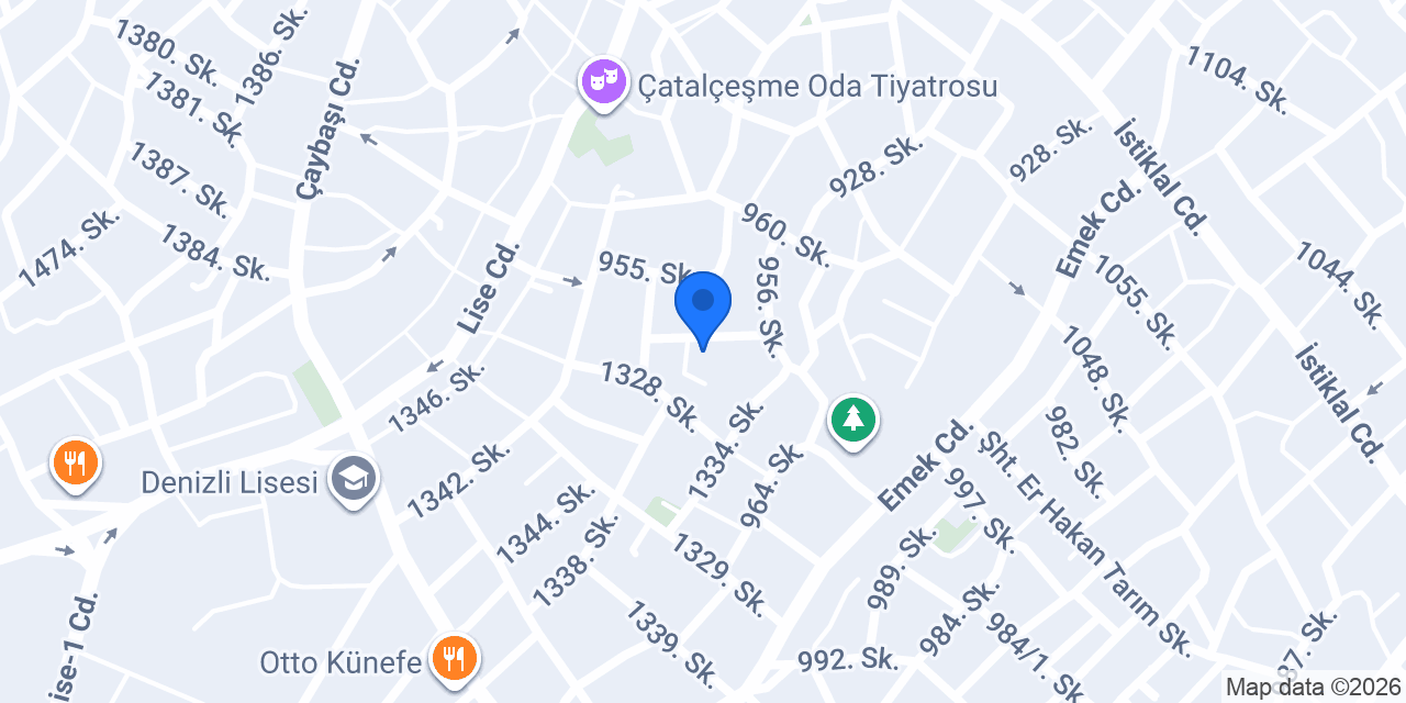 Denizli Taksi atalar konumu