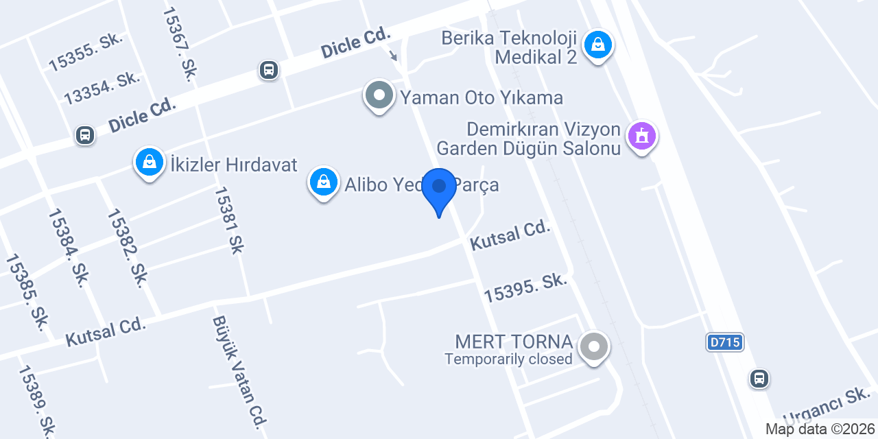 ÇAKIR OTO BOYA konumu