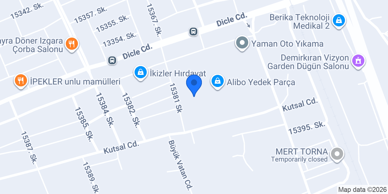 Das oto özel servis konumu