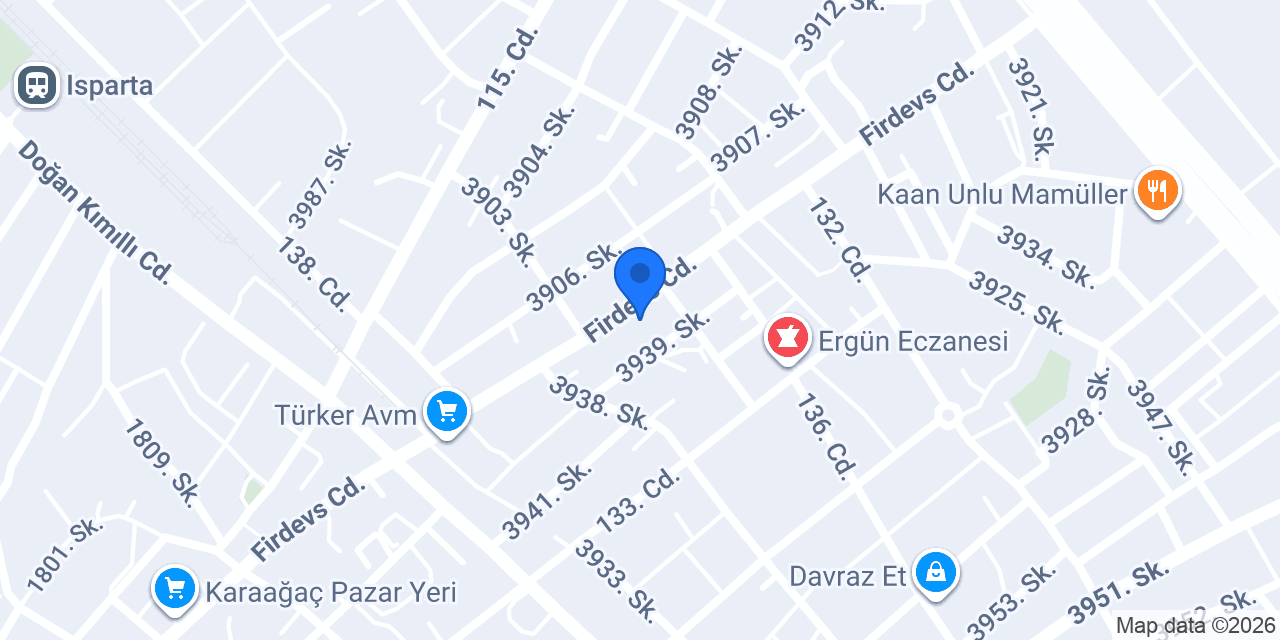 DAVRAZ NUR PİDE konumu