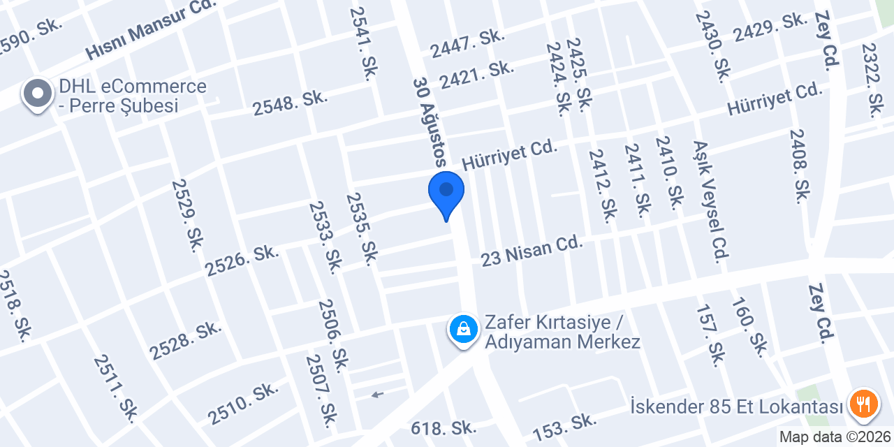 Serdar Ticaret Adıyaman Mehmet ÇALIŞ konumu