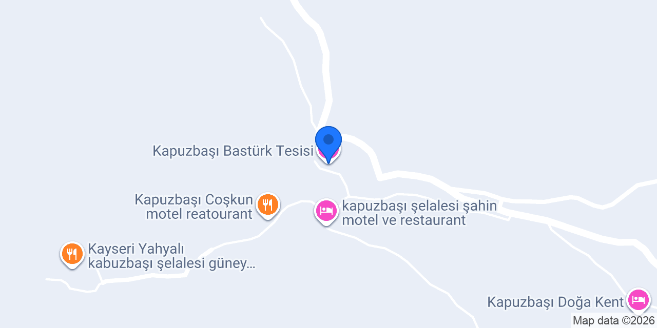 Kapuzbaşı Bastürk Tesisi konumu